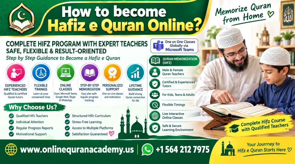 How to become Hafiz e Quran online with qualified Quran teachers in the USA