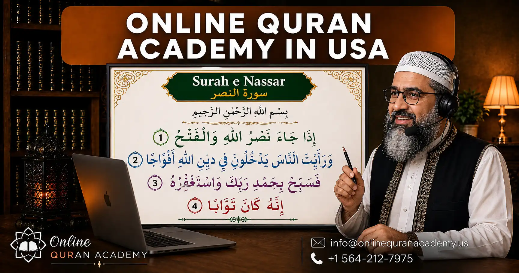 Online Quran Academy in USA – Certified Tutor Teaching Online Quran Classes for Kids