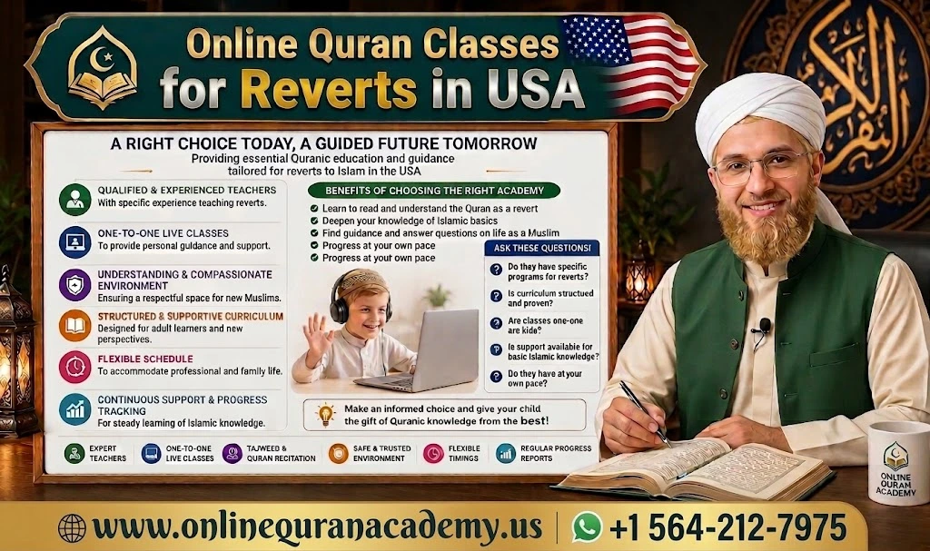 Online Quran classes for reverts in USA β beginner Muslim learning Quran online with a qualified tutor