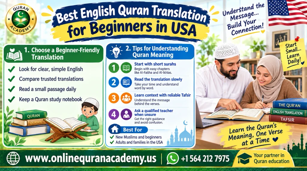 Best English Quran Translation for Beginners in USA: A Guide for Muslim Families